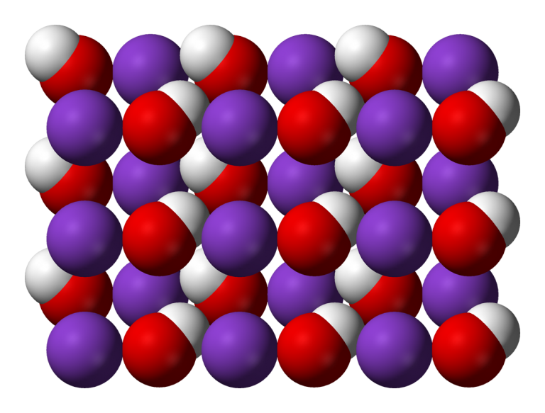 KCl + H2O → KOH + H2 + Cl2