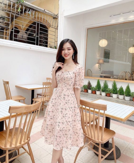 Mẫu váy đầm xòe công sở đẹp nhất tôn dáng Thanh Lịch  ALONGWALKER