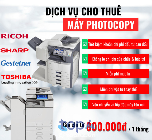 Top 5 Địa chỉ cho thuê máy Photocopy tại Đà Nẵng giá rẻ, uy tín