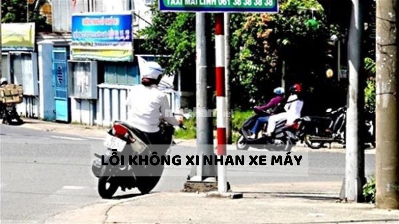 Mức phạt lỗi không xi nhan xe máy cập nhật mới nhất 2024